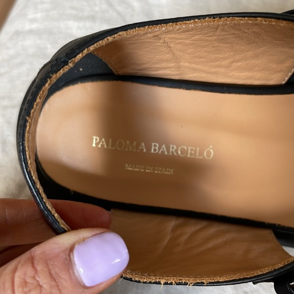 Paloma Barcelo Jari Flat sandals in black nappa leather - Picture 4 of 13